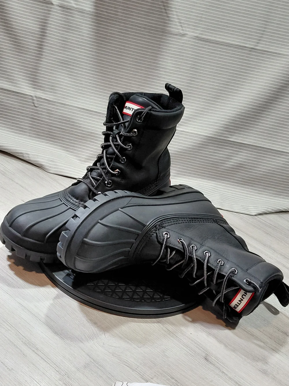 NEW Hunter Men Southall Black Waterproof Insulated Lace-Up Winter Boots SIZE 12M